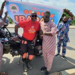 Ibadan Community in Togo Welcomes Cyclist on London-to-Lagos Anti-Polio Ride