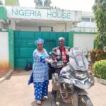 Nigerian Embassy in Benin Republic Hosts London-to-Lagos Cyclist, Commends Anti-Polio Campaign