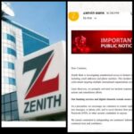 Cyberattack Hits Zenith Bank, Customer Contact Information Compromised, Services Restored